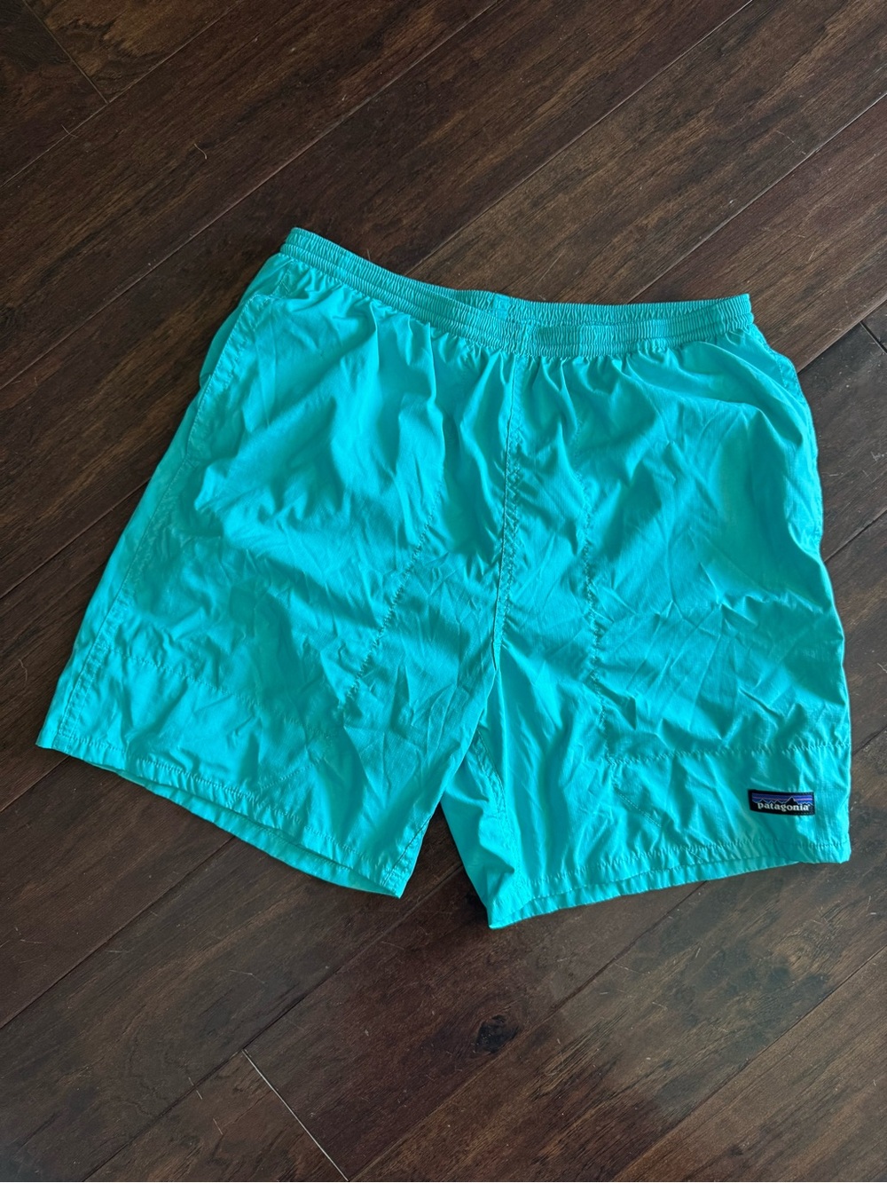 Patagonia Men’s Fully Lined Turquoise Swim Shorts